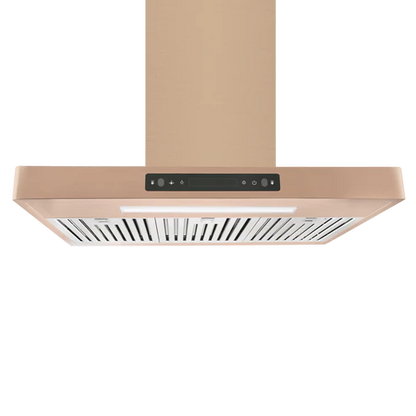 36" Vesta Copenhagen 800 CFM Wall Mount Range Hood in Gold Stainless