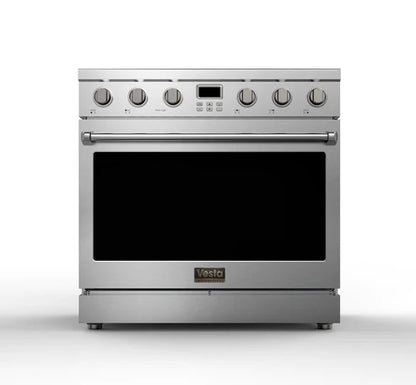 Vesta BC 36” Stainless Steel Professional Freestanding Electric Range