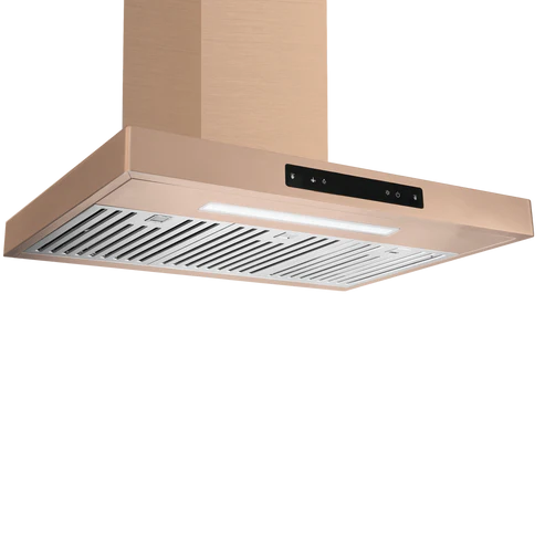 36" Vesta Copenhagen 800 CFM Wall Mount Range Hood in Gold Stainless