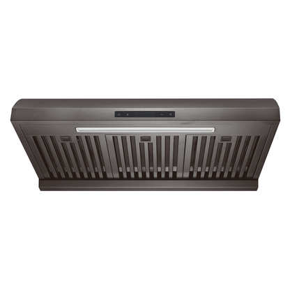 Akron 850CFM 30'' Black Stainless Steel Under Cabinet Range Hoods