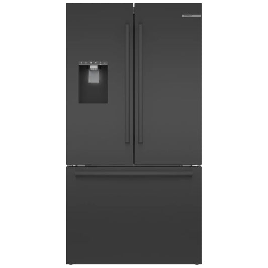 500 Series, French Door Bottom Mount, 36'', Brushed black steel anti-fingerprint B36FD50SNB