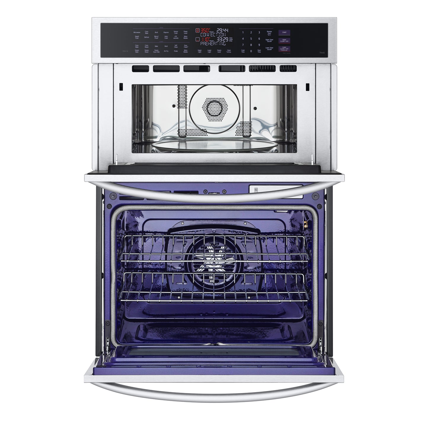 1.7/4.7 cu. ft. Smart Combination Wall Oven with InstaView®, True Convection, Air Fry, and Steam Sous Vide WCEP6427F