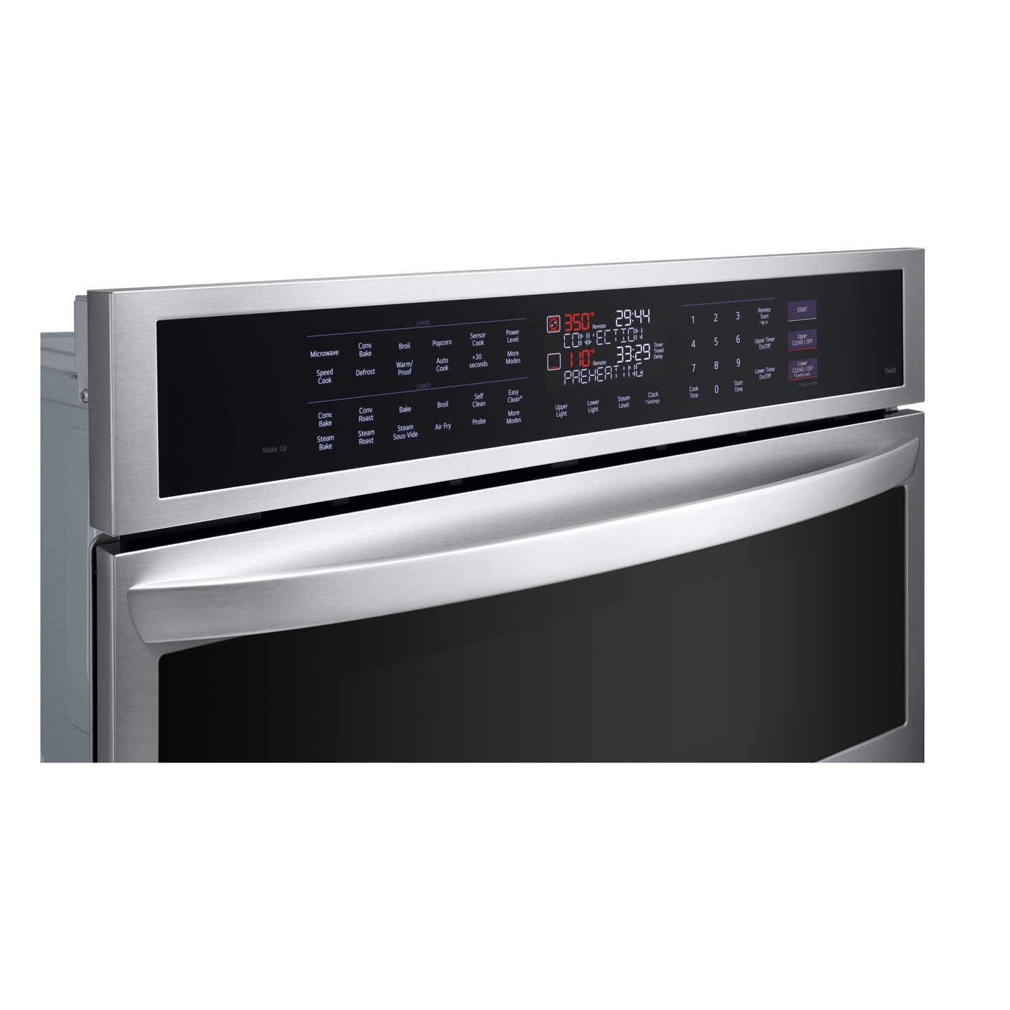 1.7/4.7 cu. ft. Smart Combination Wall Oven with InstaView®, True Convection, Air Fry, and Steam Sous Vide WCEP6427F