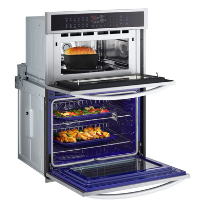 1.7/4.7 cu. ft. Smart Combination Wall Oven with InstaView®, True Convection, Air Fry, and Steam Sous Vide WCEP6427F