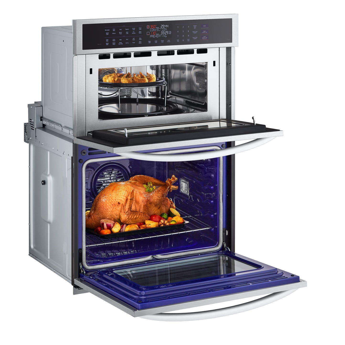 1.7/4.7 cu. ft. Smart Combination Wall Oven with InstaView®, True Convection, Air Fry, and Steam Sous Vide WCEP6427F