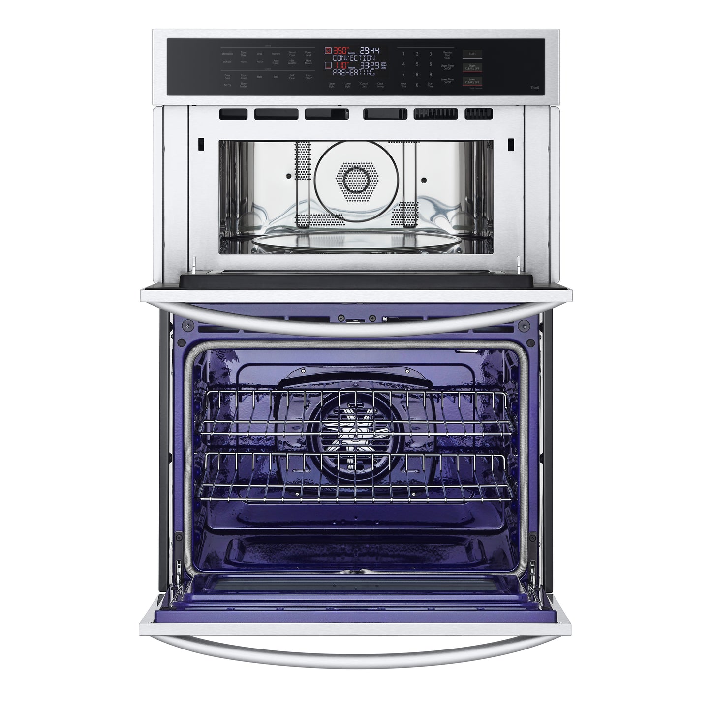 1.7/4.7 cu. ft. Smart Combination Wall Oven with Convection and Air Fry WCEP6423F