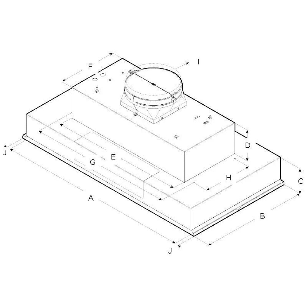 Elica EAR134S4 Cabinet Insert Rang hoods