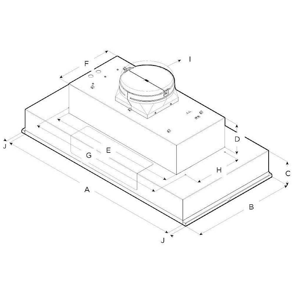 Elica Cabinet Insert Range Hoods EAR140S4