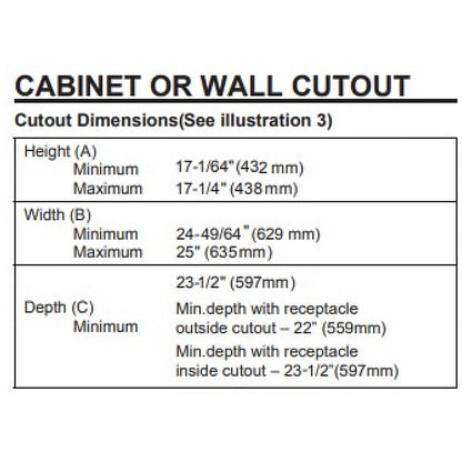 Electrolux EMTK3011AS 30 Inch Built-In Microwave Trim Kit