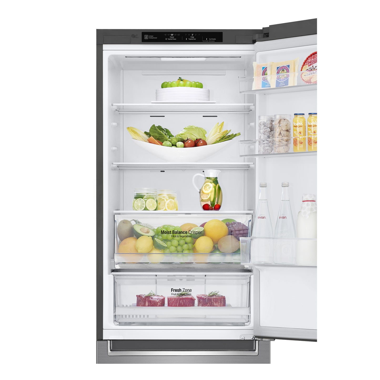 24" Counter Depth Bottom Freezer Refrigerator with DoorCooling+, 12 cu. ft. LBNC12231V