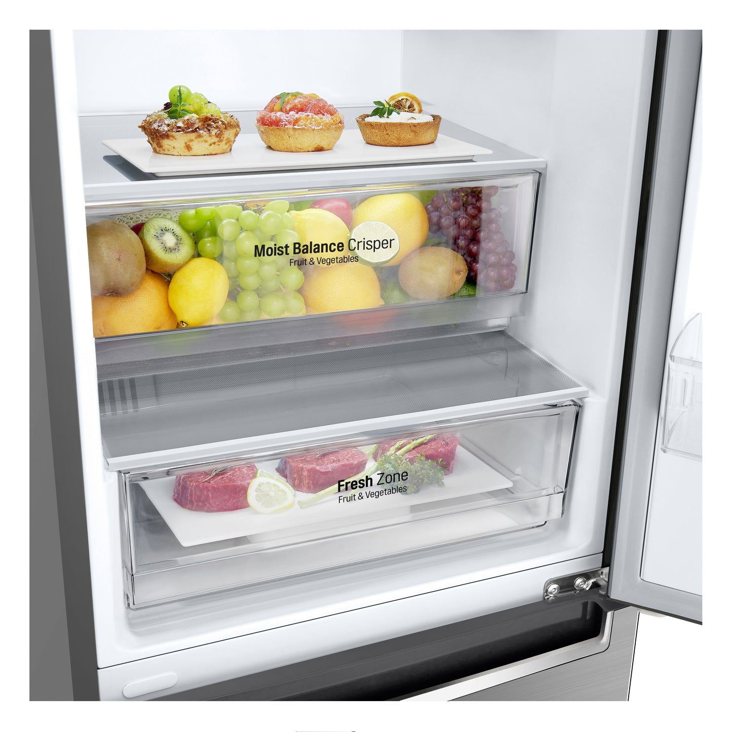 24" Counter Depth Bottom Freezer Refrigerator with DoorCooling+, 12 cu. ft. LBNC12231V