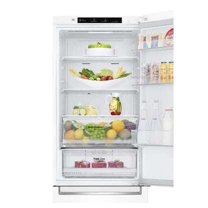 24" Counter Depth Bottom Freezer Refrigerator with DoorCooling+, 12 cu. ft. LBNC12231W