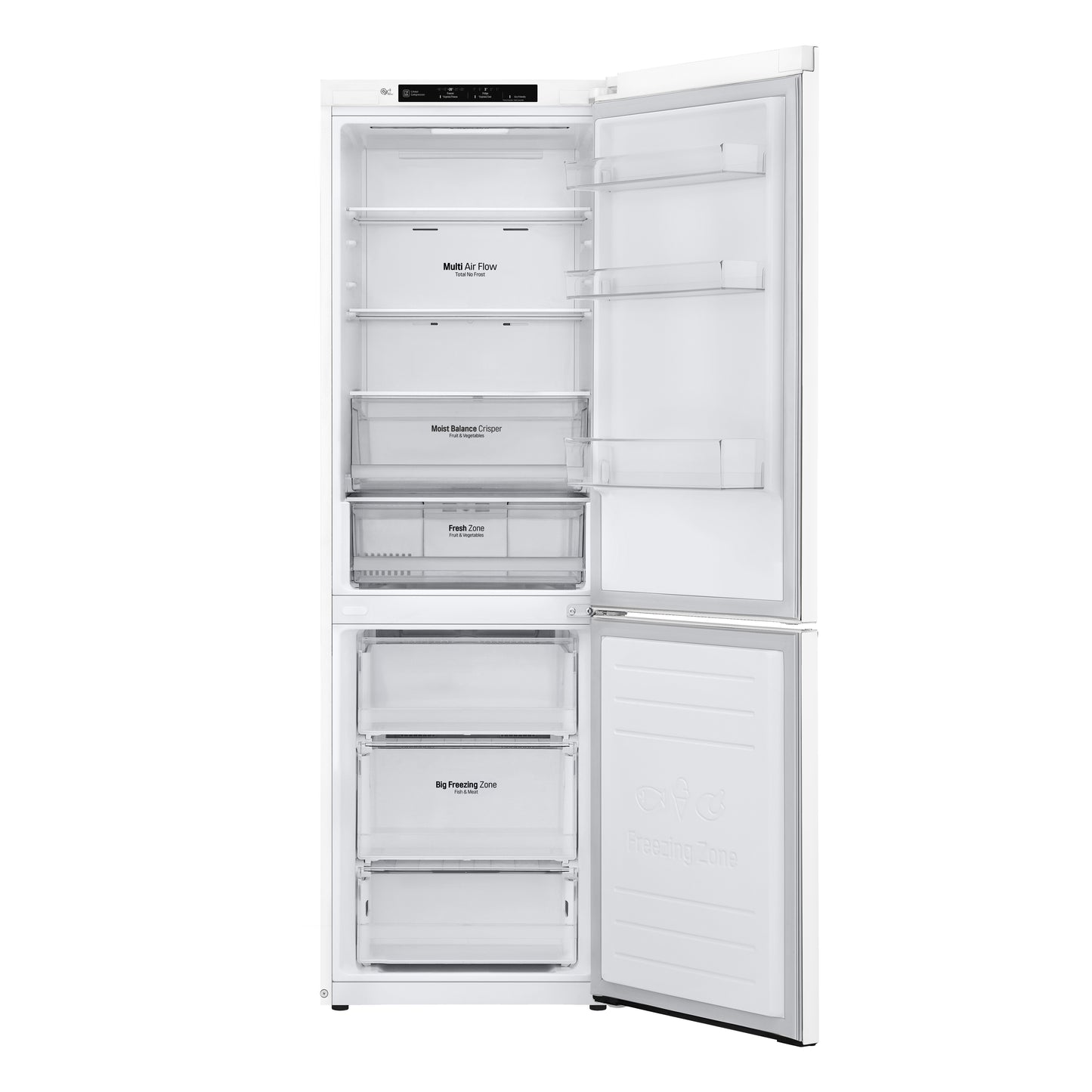 24" Counter Depth Bottom Freezer Refrigerator with DoorCooling+, 12 cu. ft. LBNC12231W