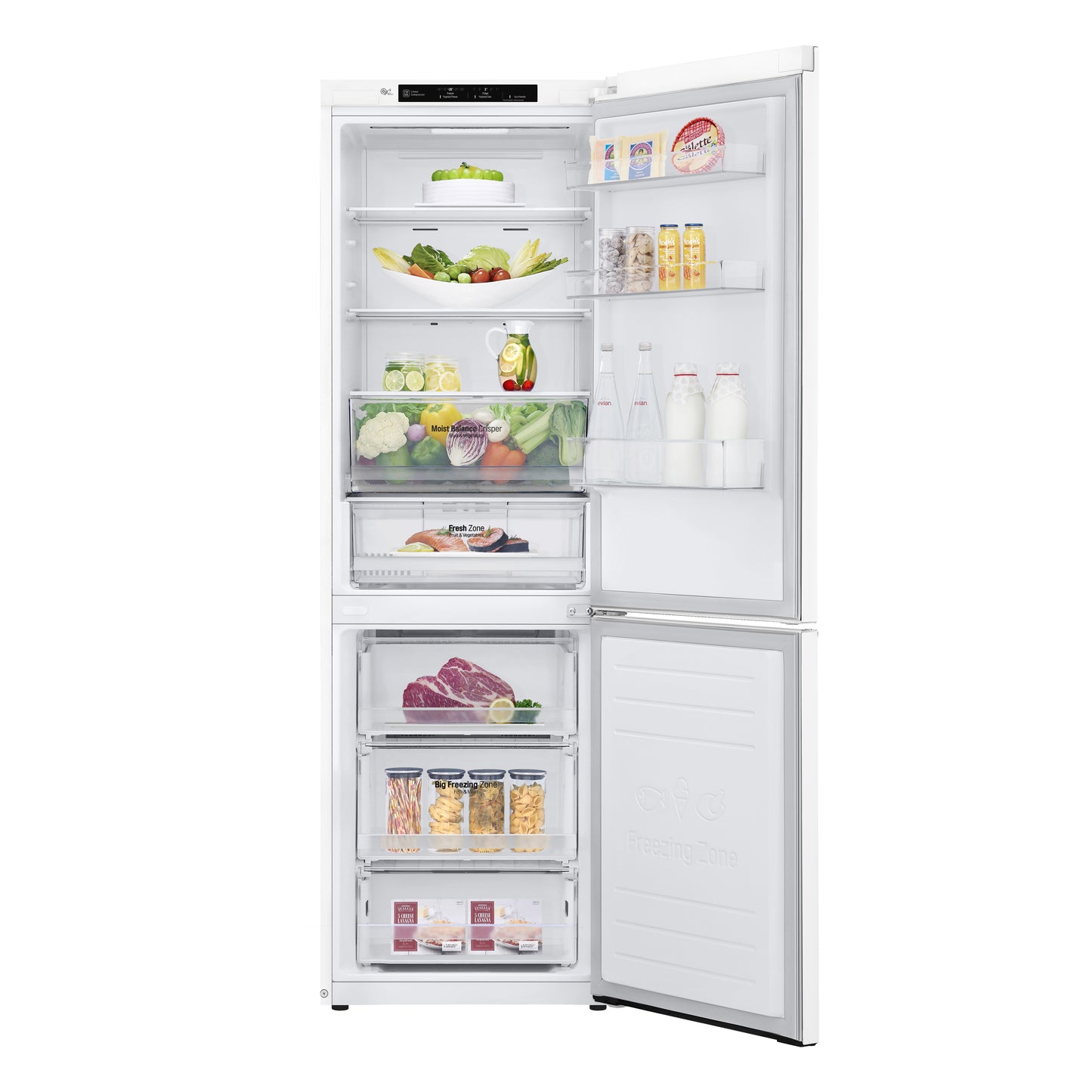 24" Counter Depth Bottom Freezer Refrigerator with DoorCooling+, 12 cu. ft. LBNC12231W