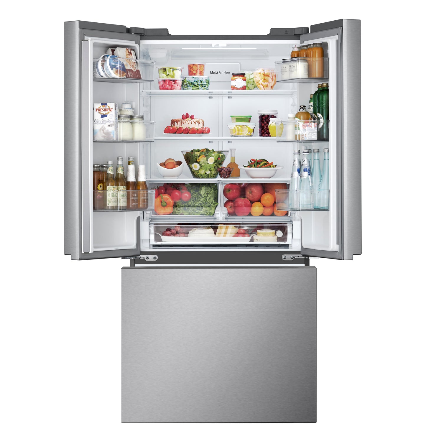 25 cu. ft. French 3-Door Standard-Depth Refrigerator with Single Ice Maker LF25S6200S