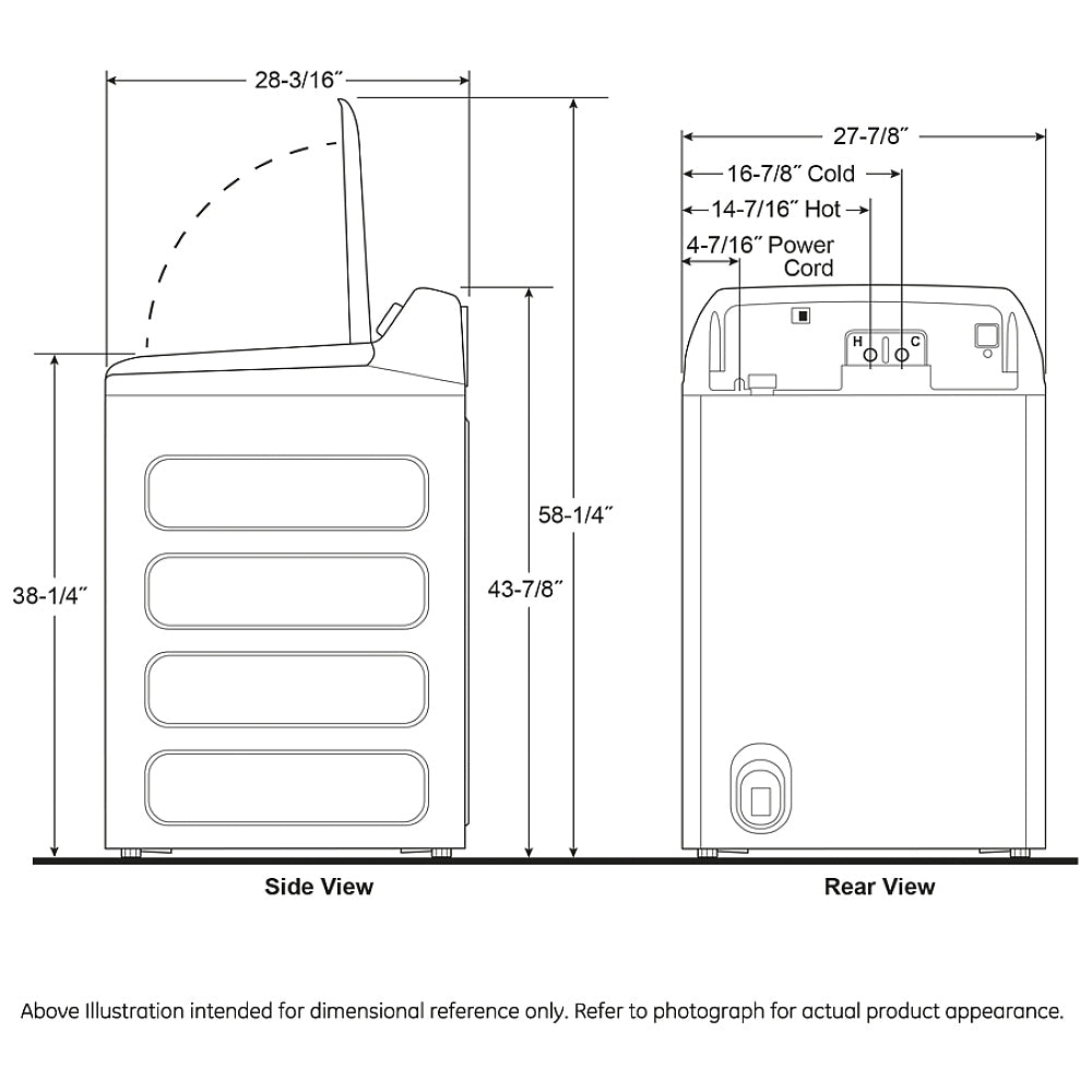 GE Profile PTW705BSTWS Top Load Washer