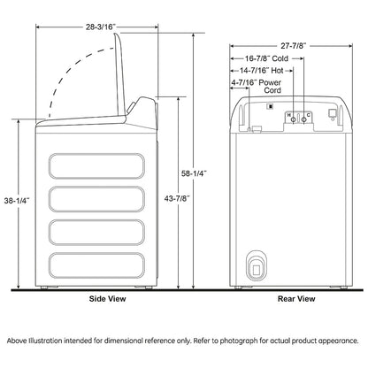 GE Profile PTW705BSTWS Top Load Washer