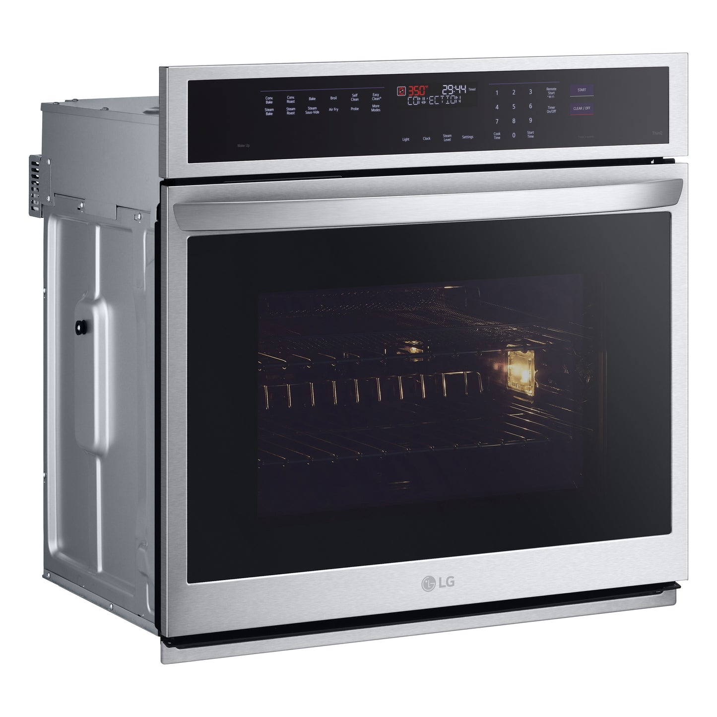 4.7 cu. ft. Smart Single Wall Oven with InstaView®, True Convection, Air Fry, and Steam Sous Vide WSEP4727F