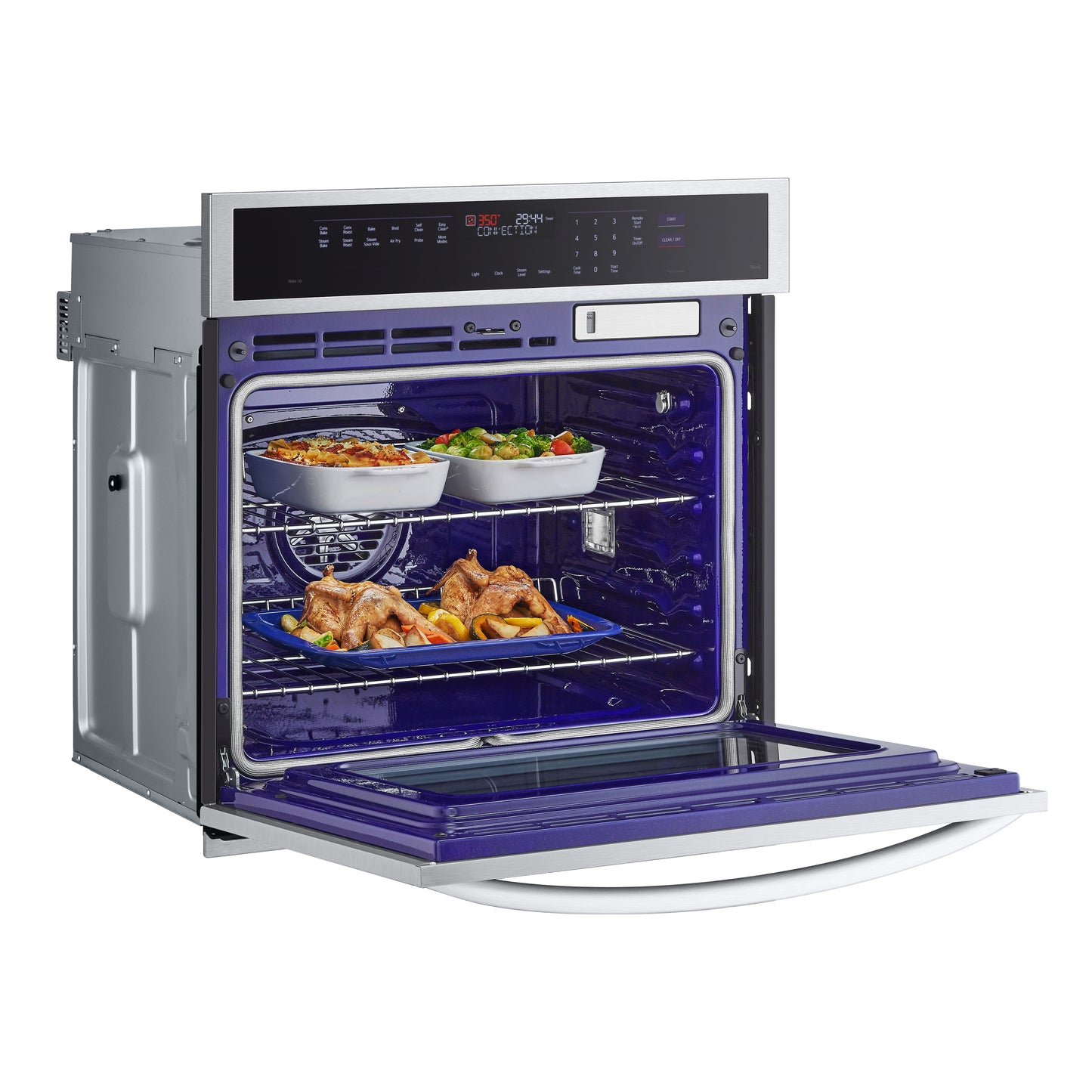 4.7 cu. ft. Smart Single Wall Oven with InstaView®, True Convection, Air Fry, and Steam Sous Vide WSEP4727F