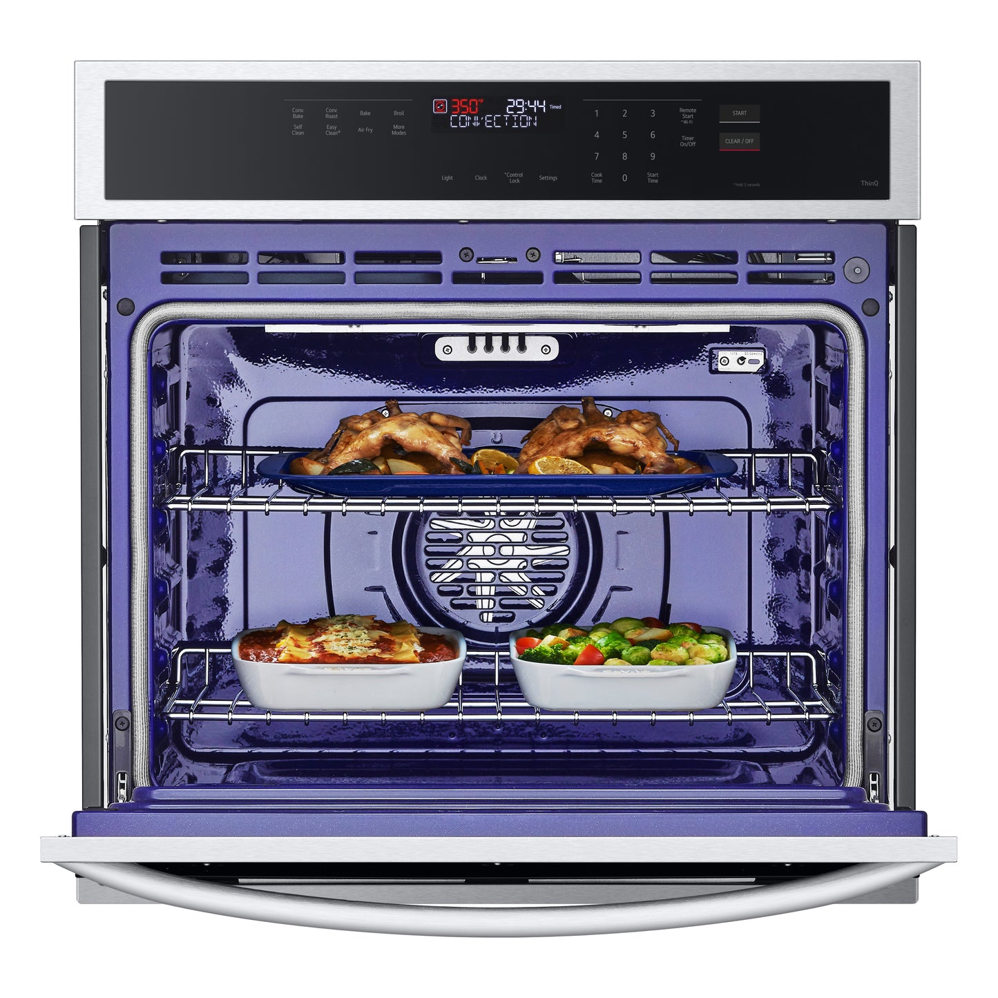 4.7 cu. ft. Smart Single Wall Oven with Convection and Air Fry WSEP4723F