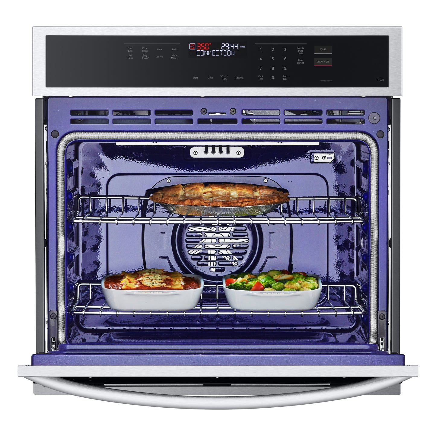 4.7 cu. ft. Smart Single Wall Oven with Convection and Air Fry WSEP4723F