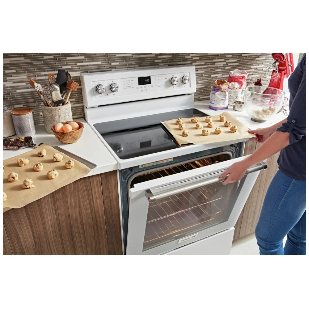 KitchenAid YKFEG500EWH Electric Ranges